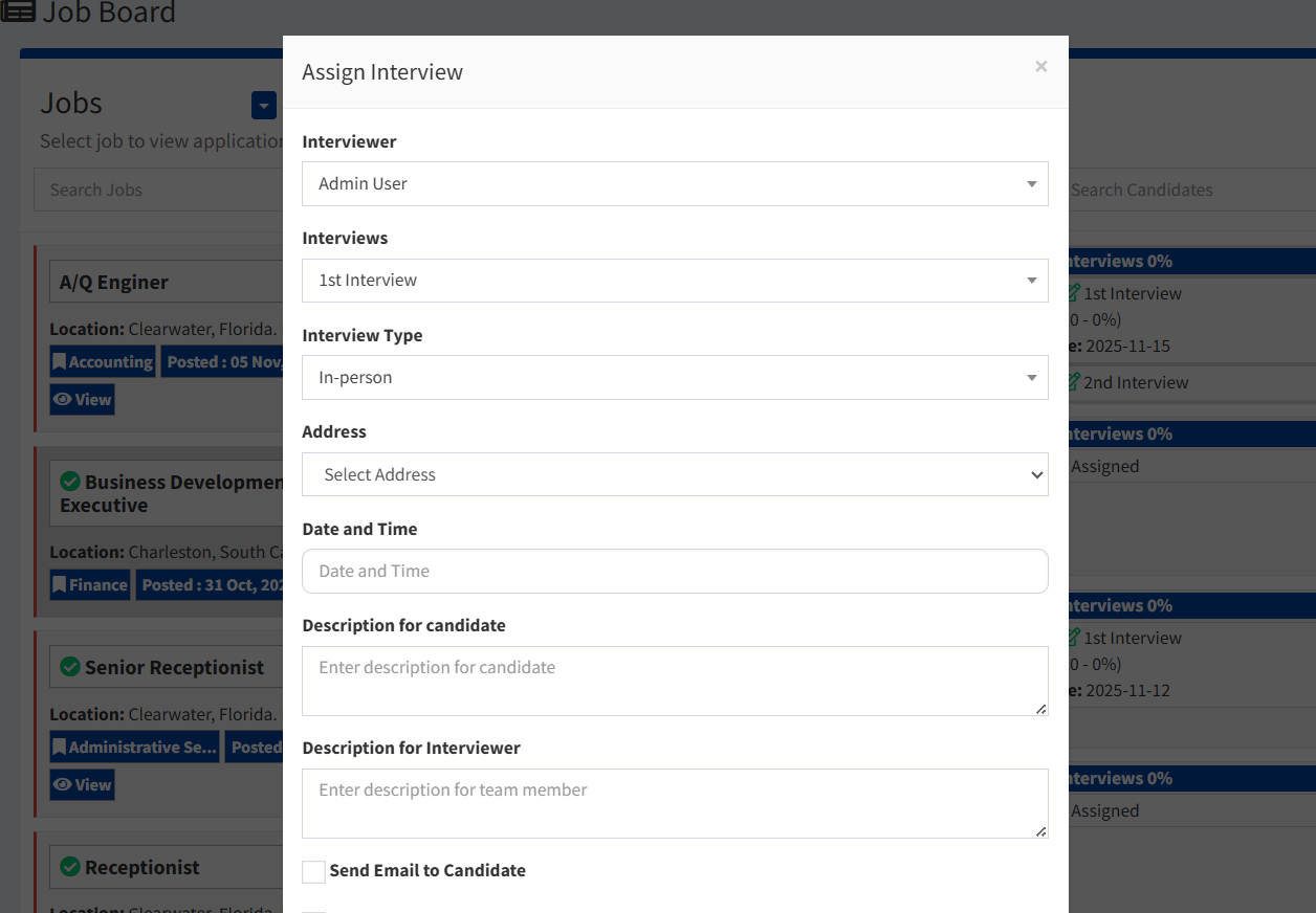Schedule Interview Schedule Interview
